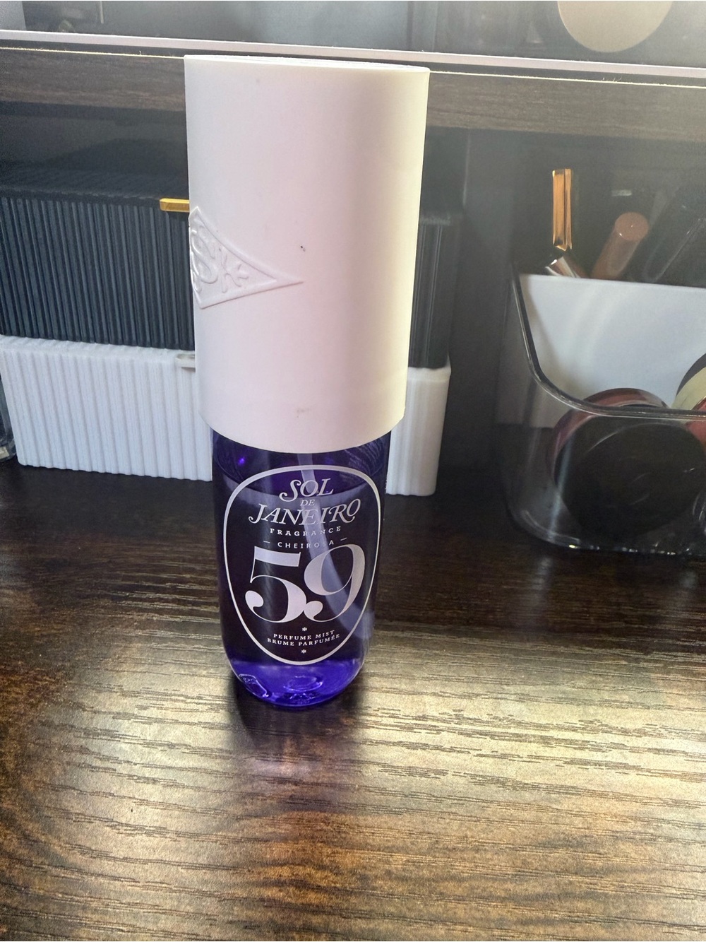 Sol de Janeiro Purple Body Mist with White Cap